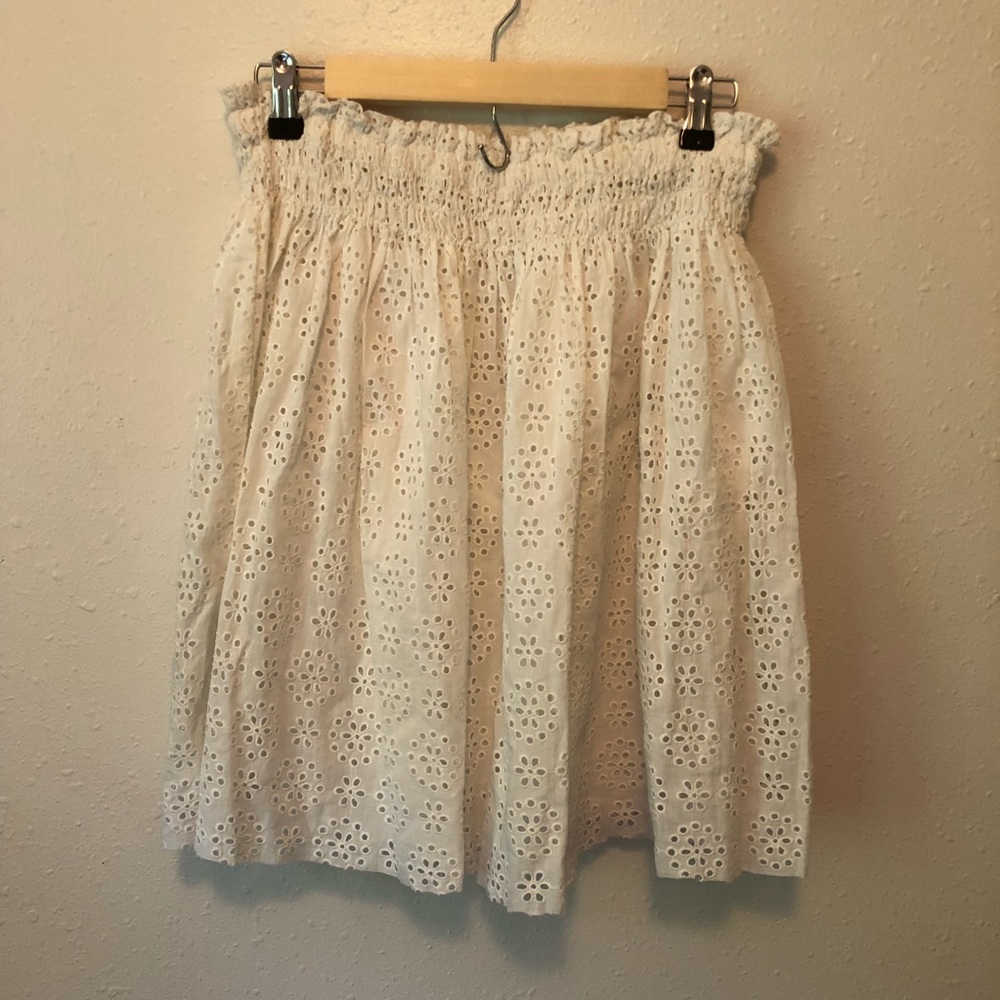 NWT Zadig & Volitare white eyelet Julia skirt - Picture 3 of 6